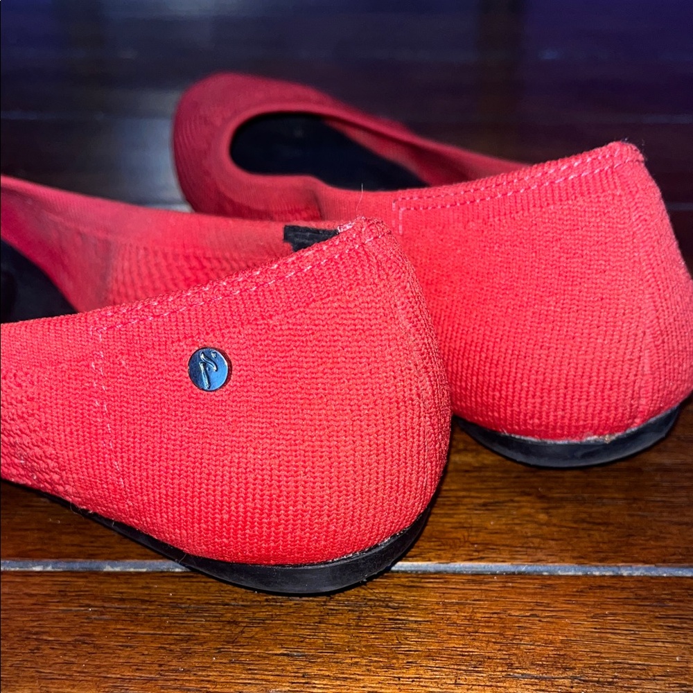 Simply Vera Vera Wang Red Knit Ballet Flats - Picture 4 of 5